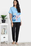 Zivame 2 Mile Fashion Knit Cotton Loungewear Set - Black Beauty — thumbnail 2